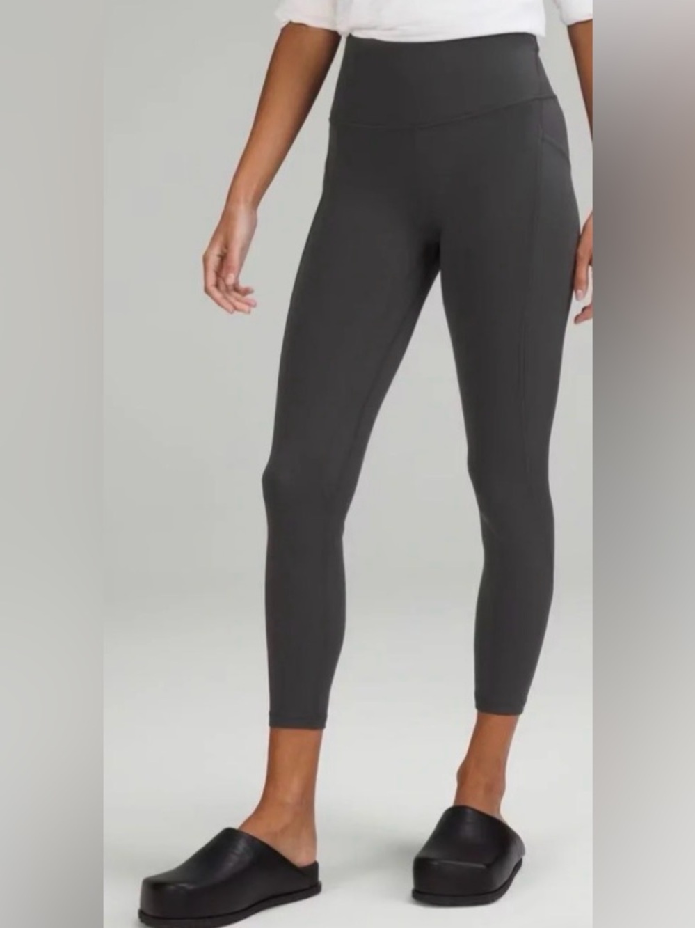 lululemon Align charcoal gray High-Rise leggings with Pocket size 12